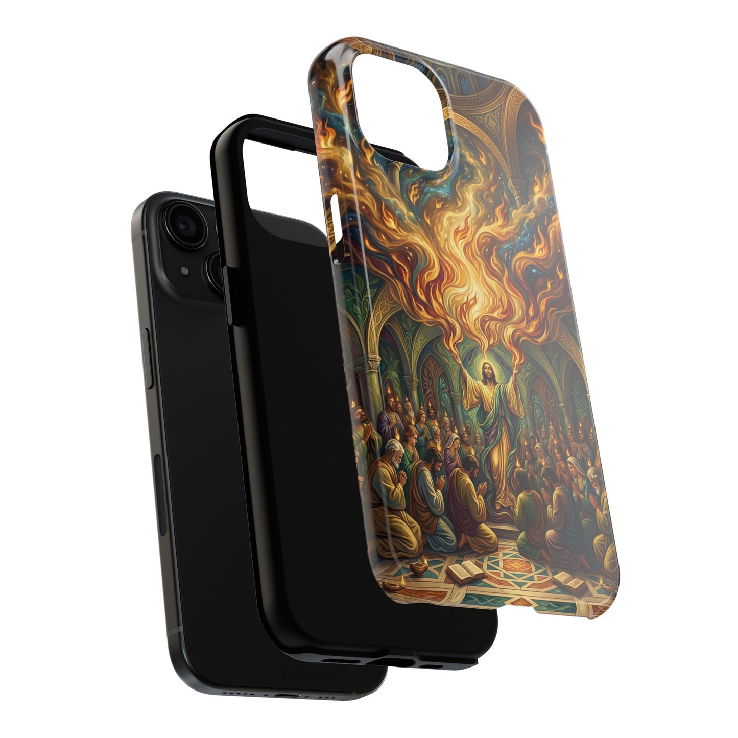“Spirit Poured Out - Pentecost Flames Descending” - Phone Case