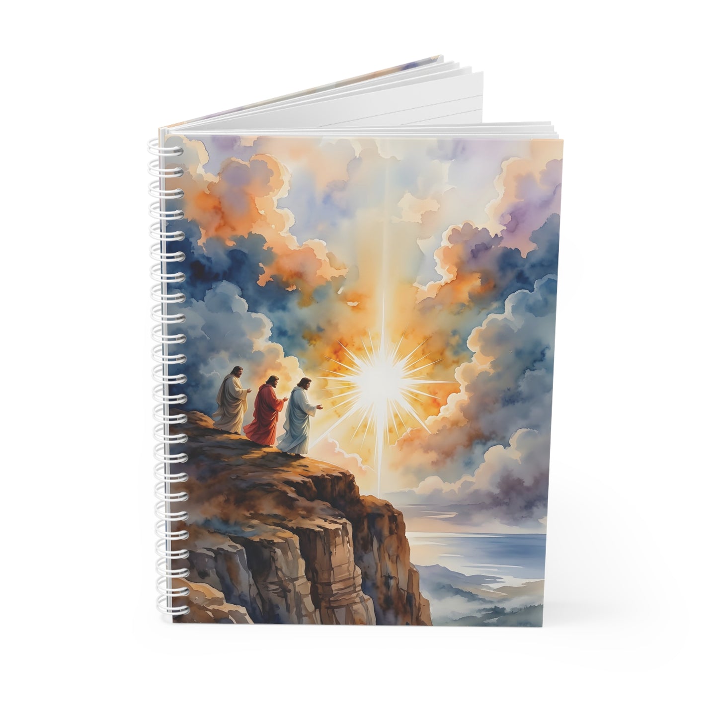 “Behold His Glory - The Transfiguration of Jesus” - Spiral Notebook