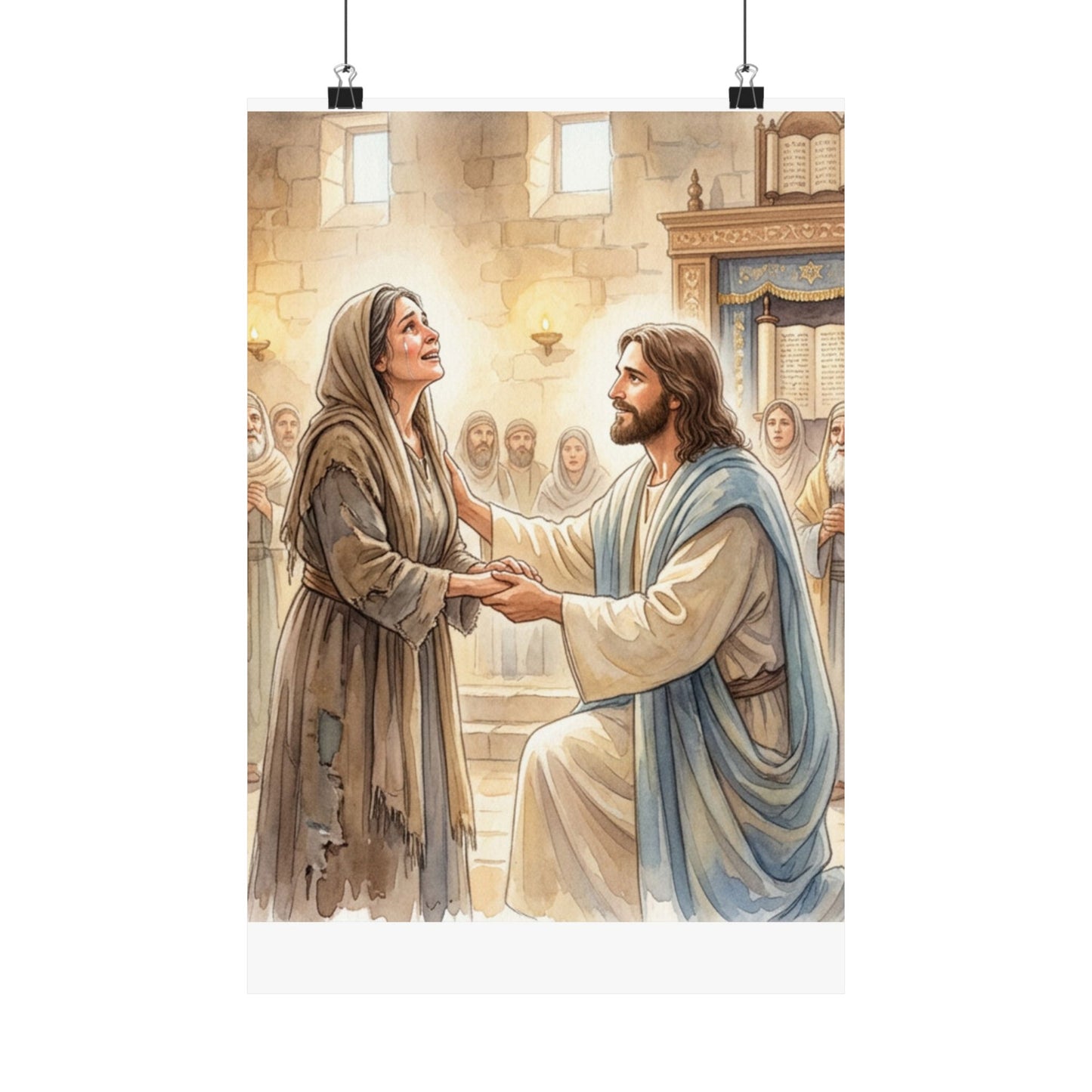 “Released - Jesus Heals the Bent Woman” - Poster