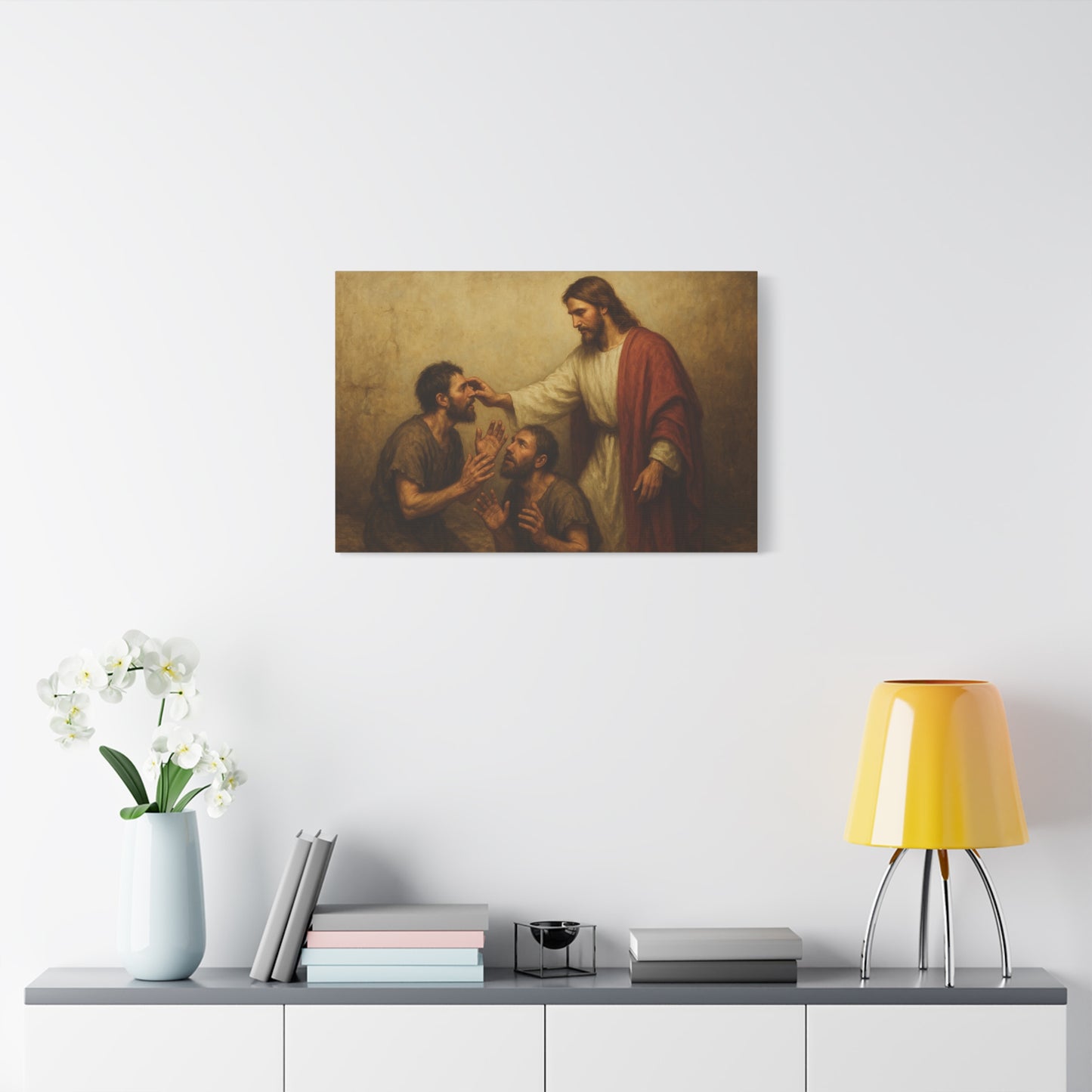 “According to Your Faith – Jesus Heals Two Blind Men” - Canvas Art
