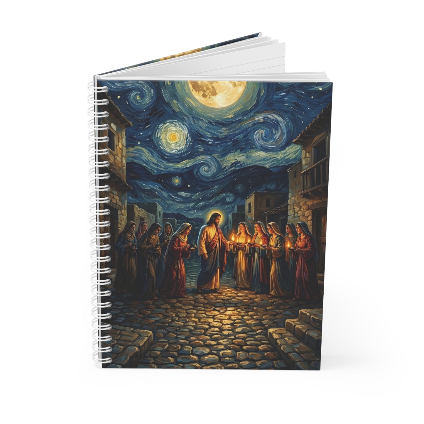 “Be Ready - Ten Virgins in Midnight Darkness” - Spiral Notebook