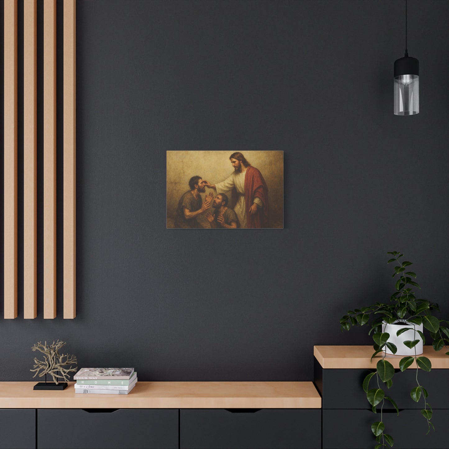 “According to Your Faith – Jesus Heals Two Blind Men” - Canvas Art
