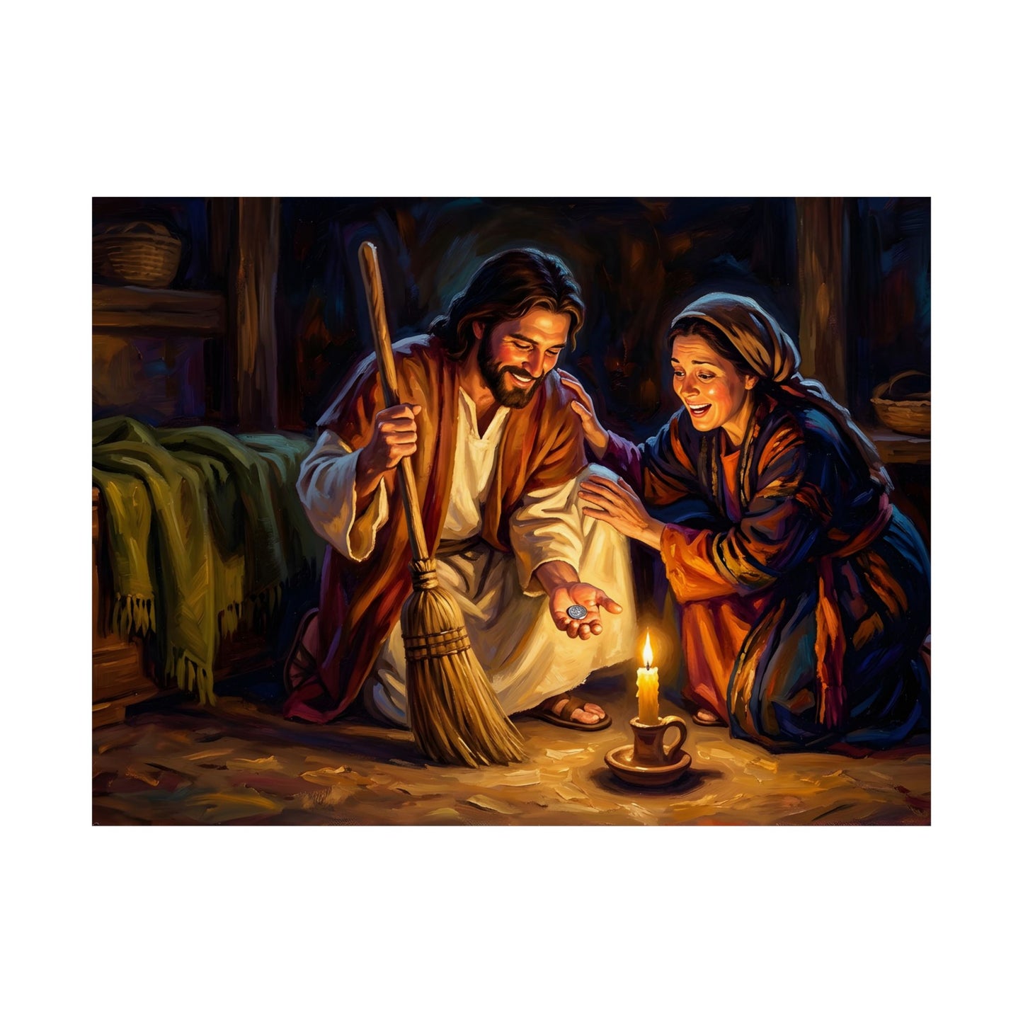 “Lost and Found - The Sweeping Woman of Luke 15” - Poster