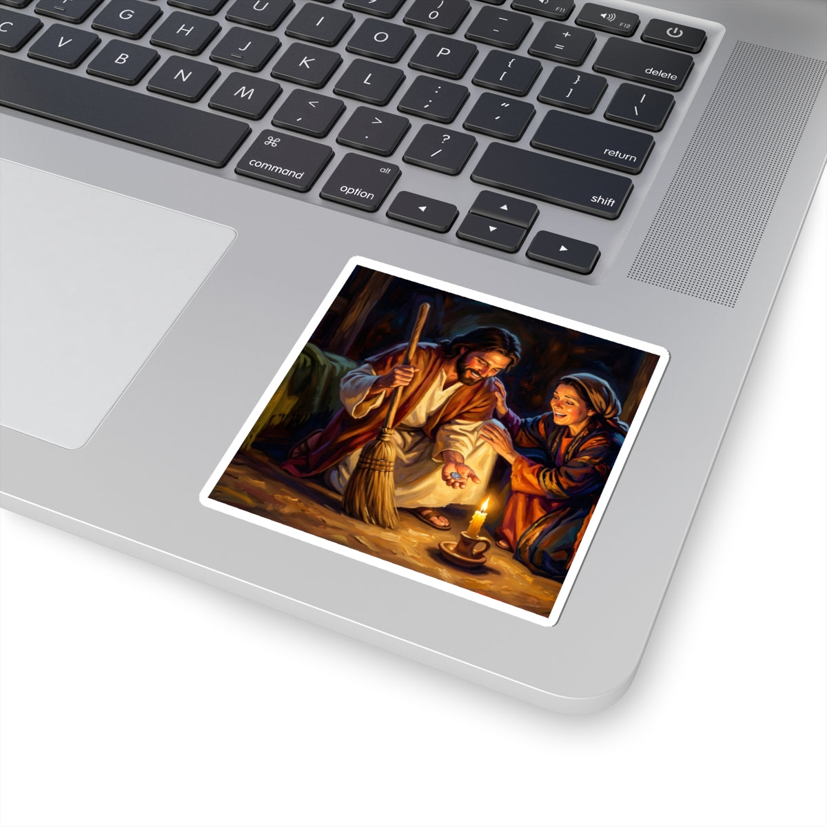 “Lost and Found - The Sweeping Woman of Luke 15” - Sticker