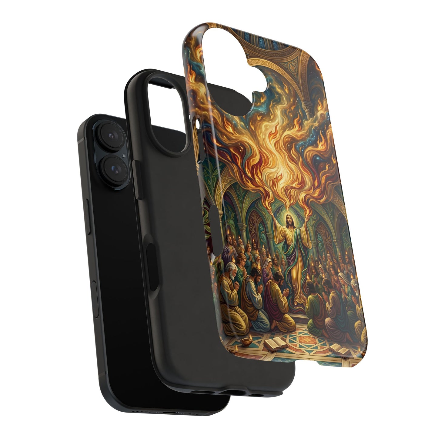 “Spirit Poured Out - Pentecost Flames Descending” - Phone Case