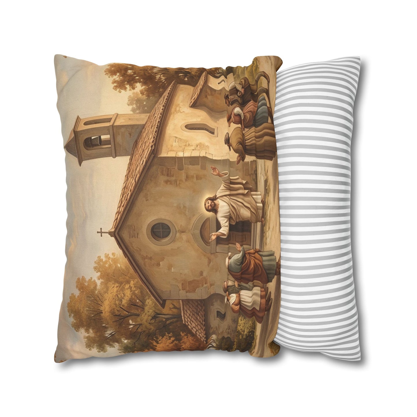 “Sanctuary in Serenity - Autumn's Golden Embrace” - Pillowcase