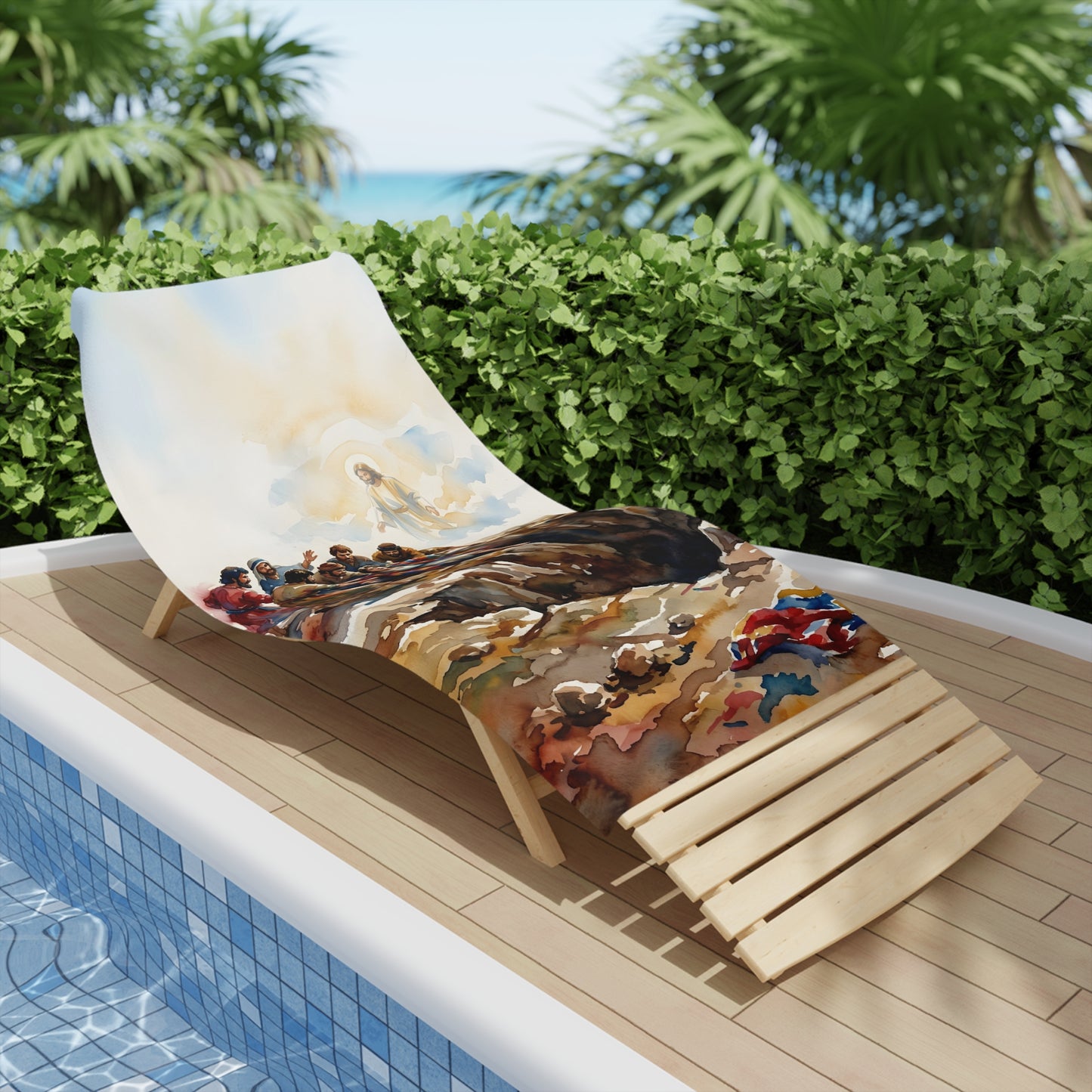 “Betrayal and Providence - Joseph in the Pit” - Beach Towel