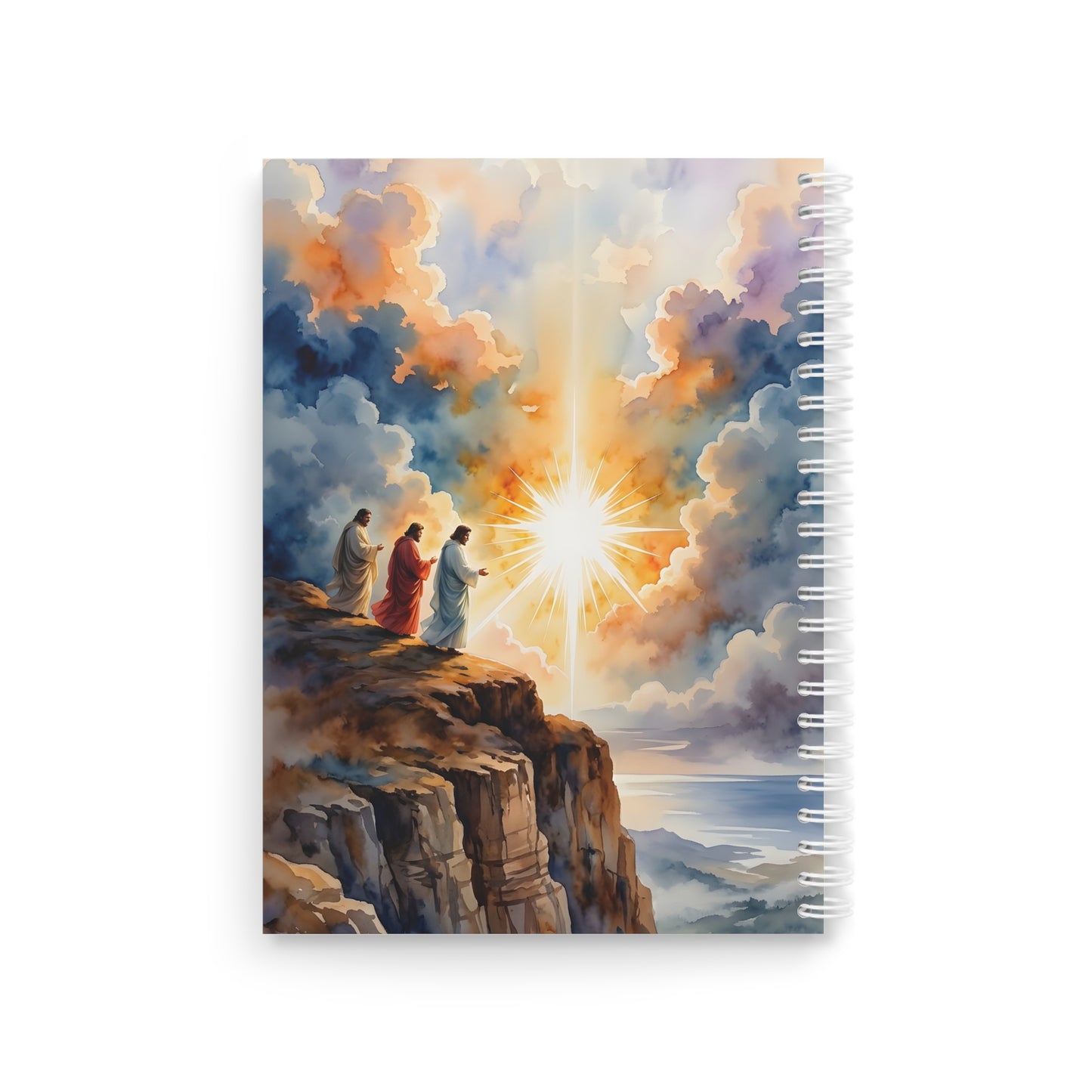 “Behold His Glory - The Transfiguration of Jesus” - Spiral Notebook