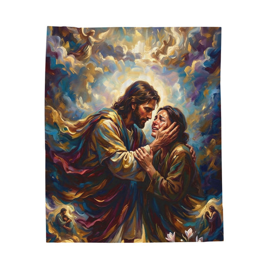 “No More Tears - God's Eternal Comfort” - Plush Blanket