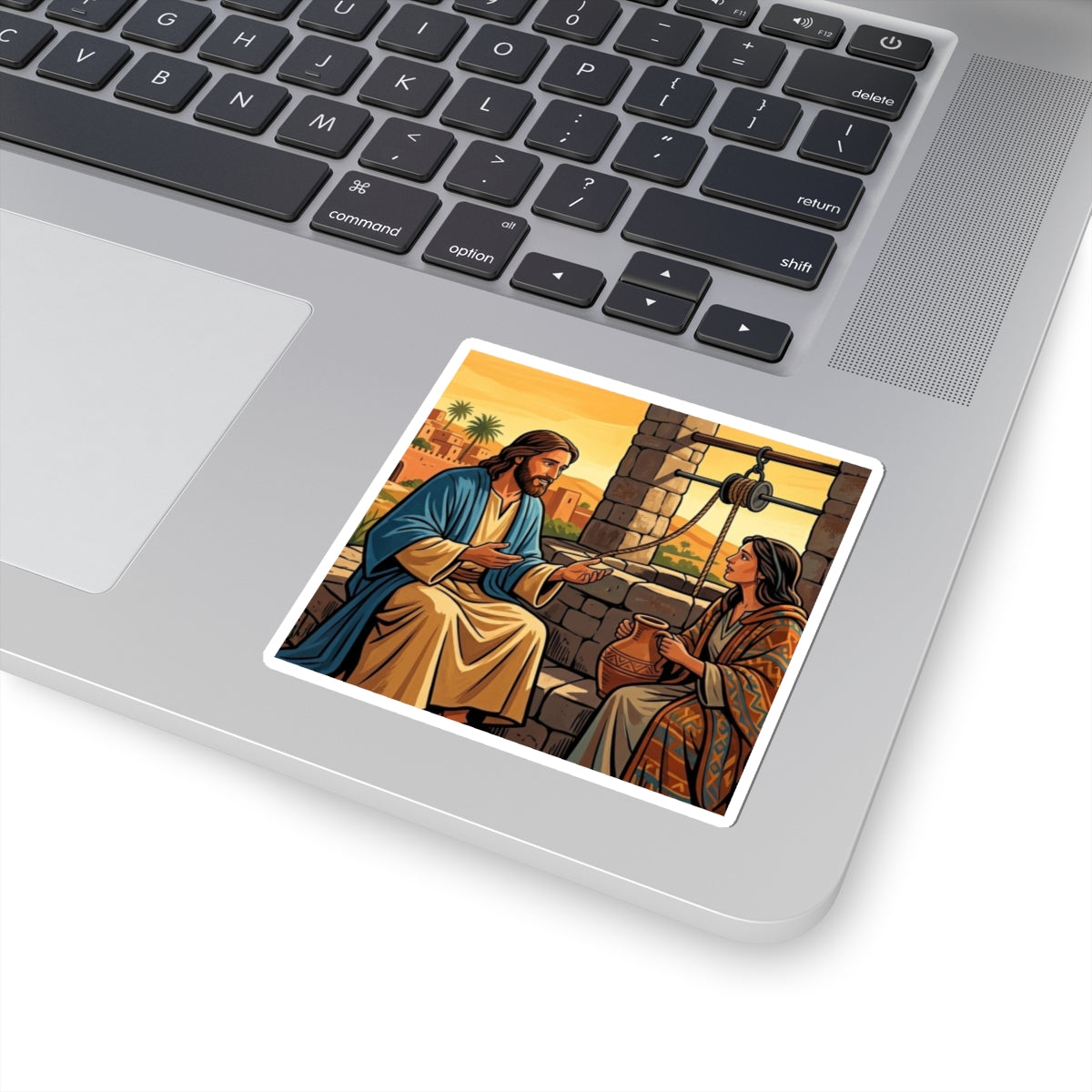 “Living Water - Jesus and the Woman at the Well” - Sticker