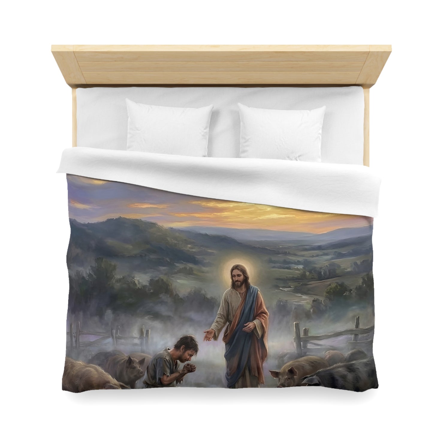 “Turning Point - The Prodigal Son's Repentance” - Duvet Cover