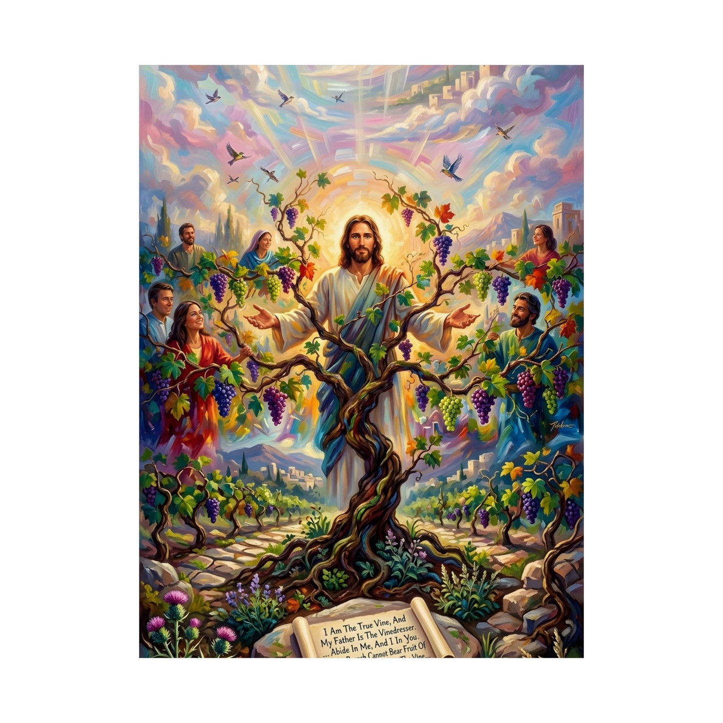 “I Am the True Vine - Abide in My Love” - Poster