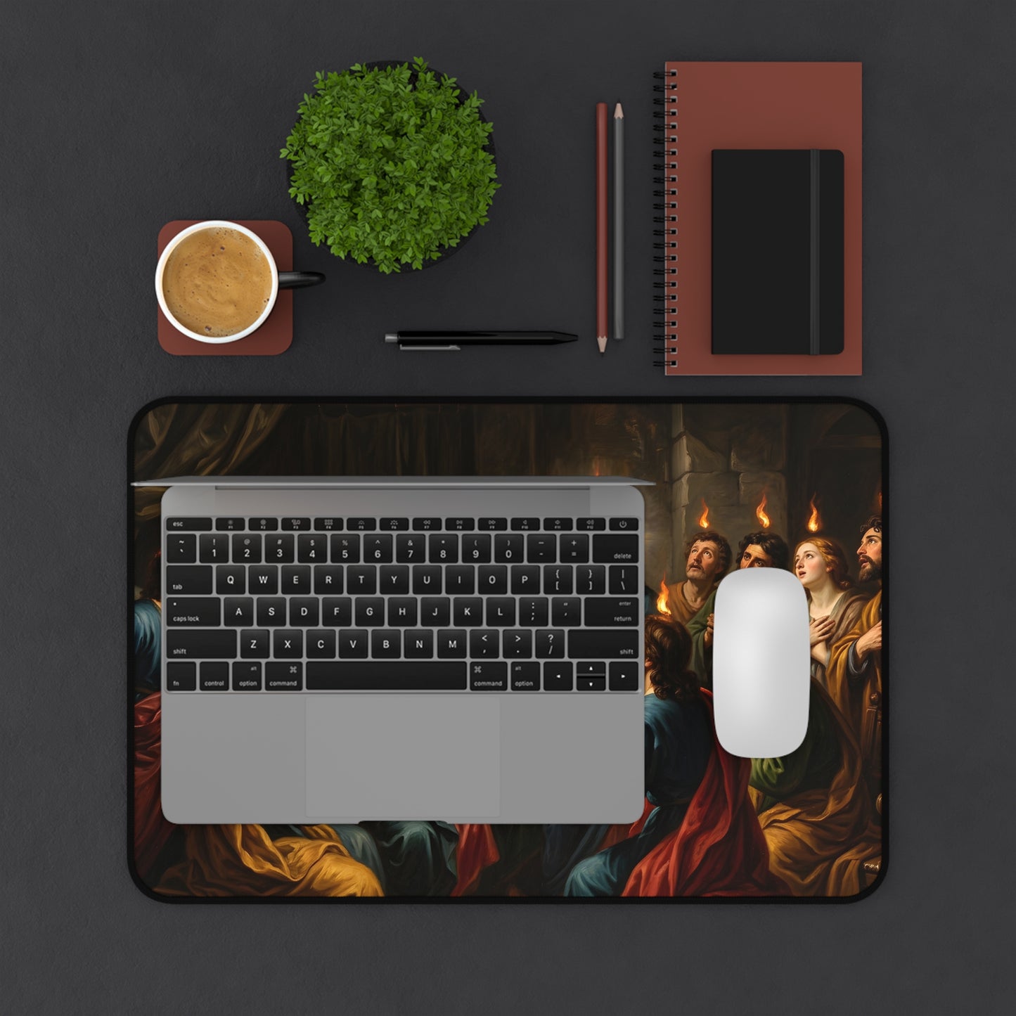 “Tongues of Fire - The Pentecost Outpouring” - Desk Mat