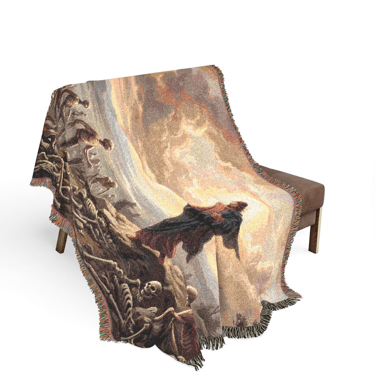 “Valley of Dry Bones - Ezekiel 37 Resurrection” - Woven Blanket