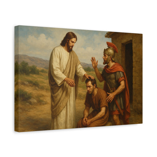 “Great Faith – Jesus Heals the Centurion’s Servant” - Canvas Art