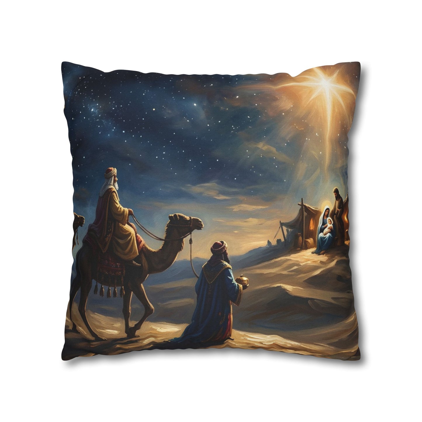 “Journey to the King - Wise Men Seek the Christ Child” - Pillowcase