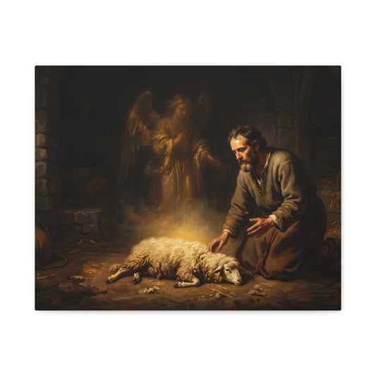 “Gideon's Fleece - Seeking Confirmation from God” - Canvas Art