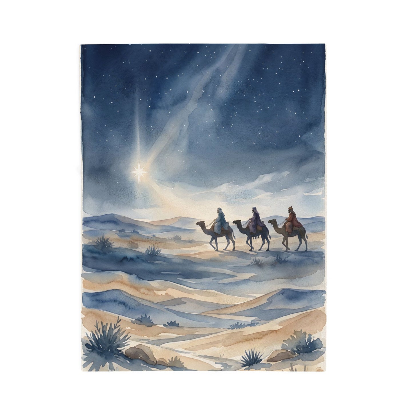 “Star of Wonder - Journey of the Magi” - Plush Blanket