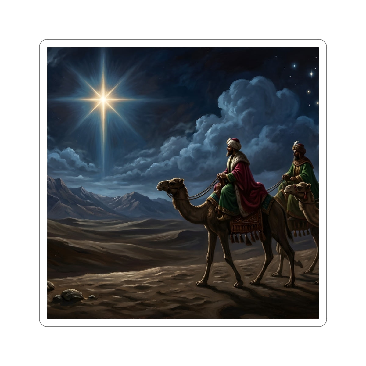 “Journey to Bethlehem - Wise Men Follow the Star” - Sticker
