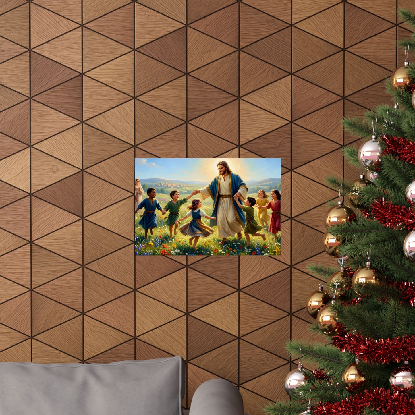“Joy Overflowing - Children Dancing in the Meadow” - Poster