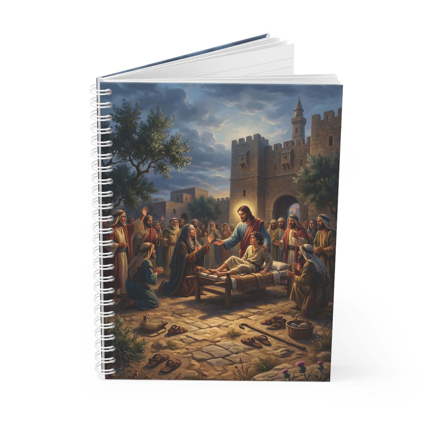 “Arise, Young Man - Resurrection at Nain” - Spiral Notebook