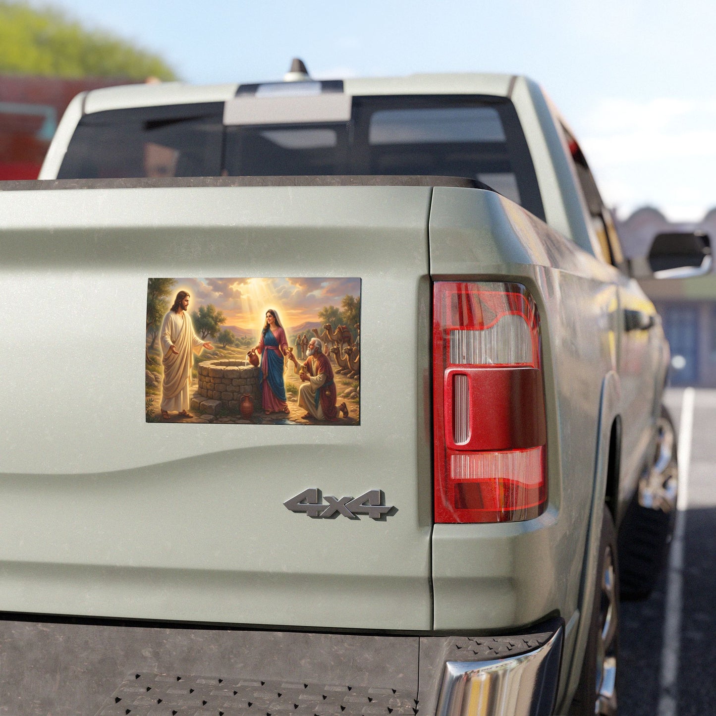 “Providence Unveiled - Rebekah at the Well” - Car Magnet