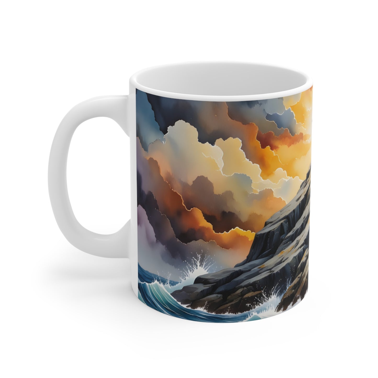 “My Refuge and Strength - Rock in the Storm” - Coffee Mug