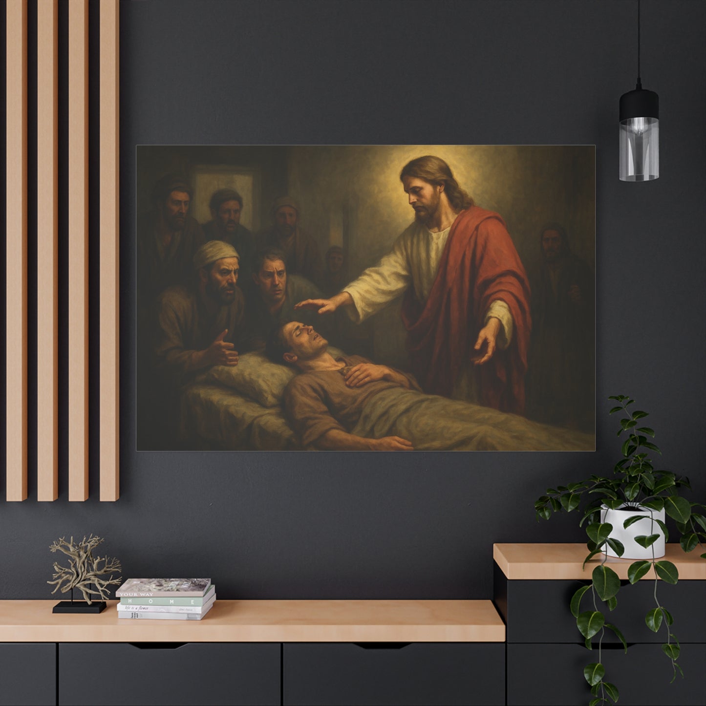 “Rise and Walk – Jesus Heals the Paralyzed Man” - Canvas Art