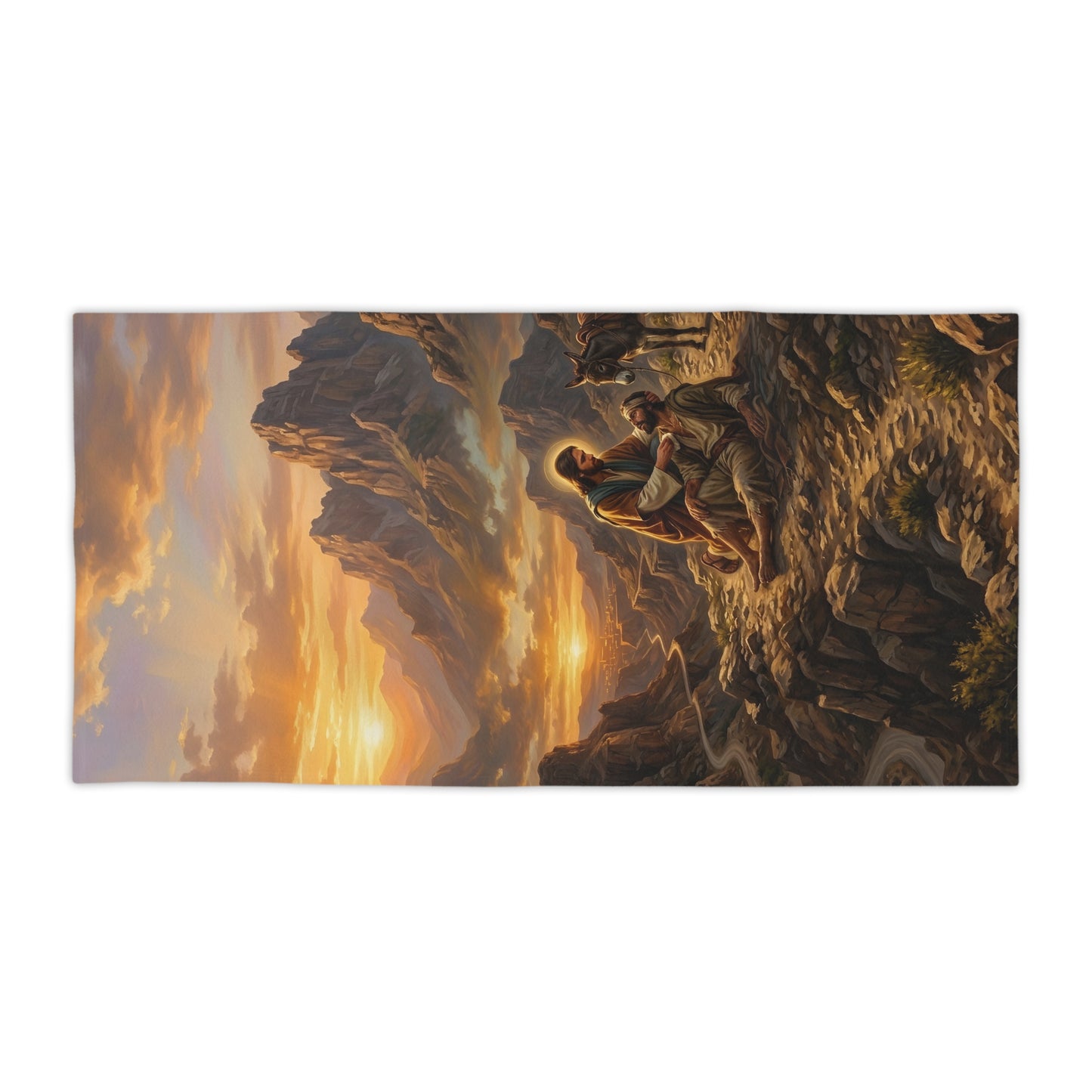 “The Good Samaritan - Compassion on the Jericho Road” - Beach Towel
