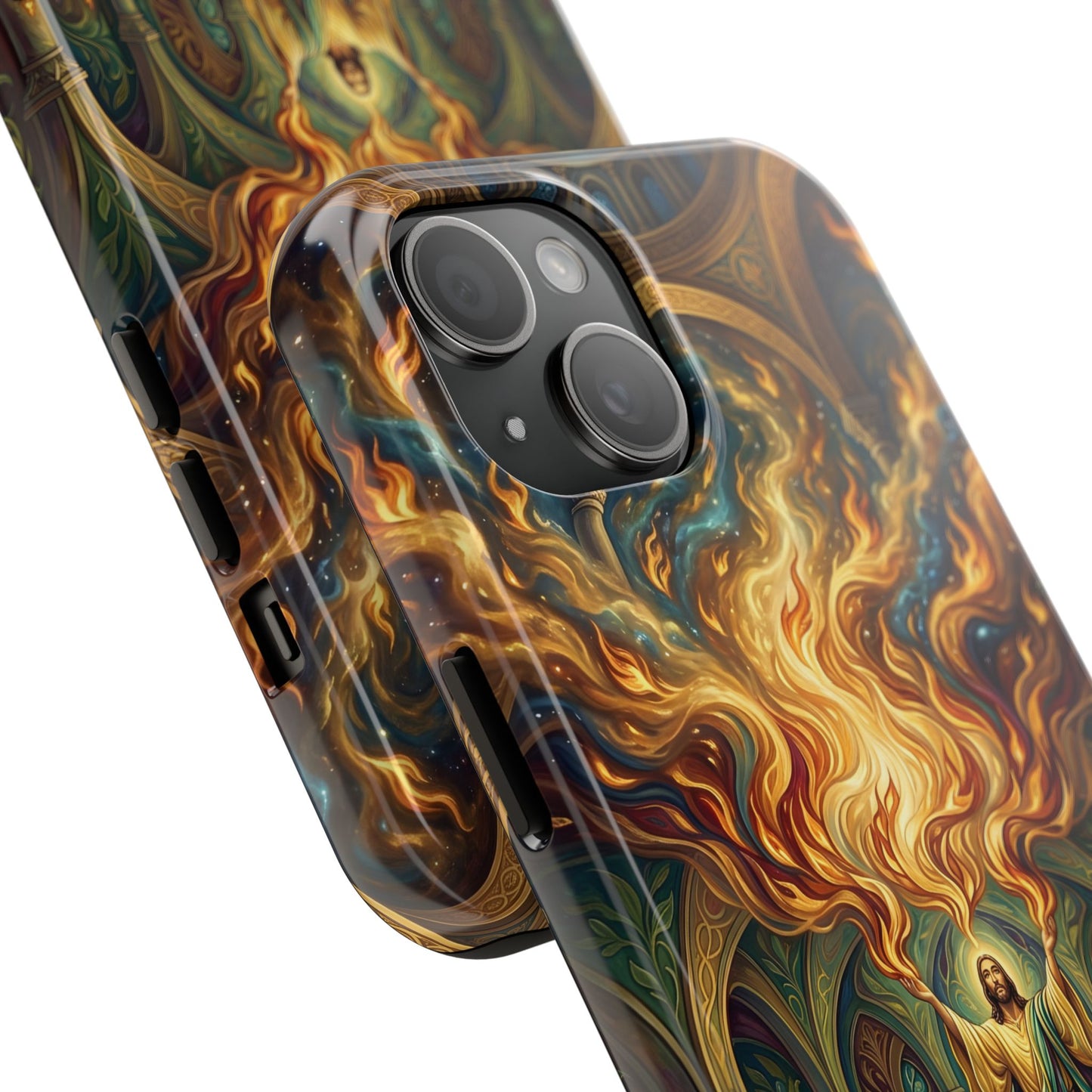 “Spirit Poured Out - Pentecost Flames Descending” - Phone Case