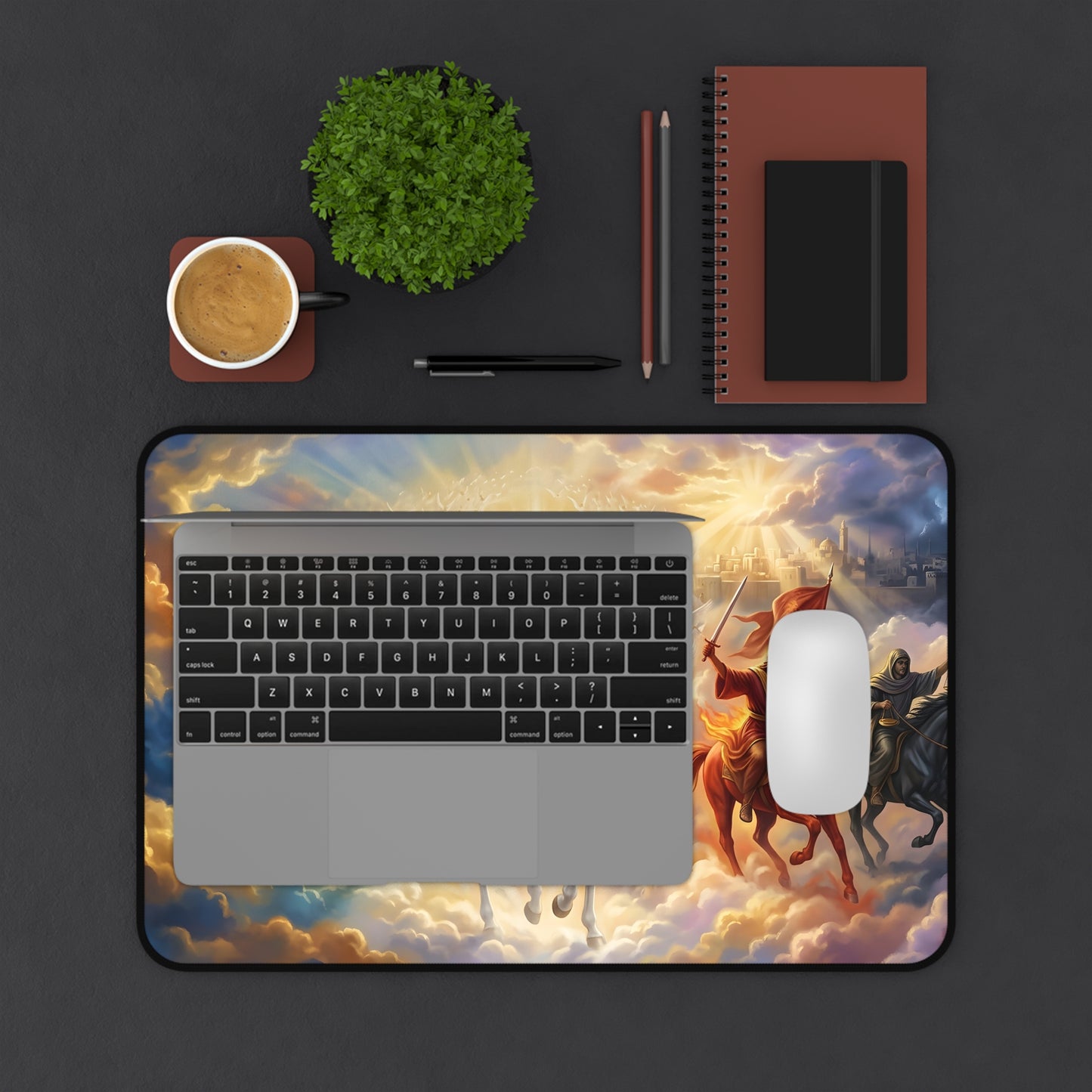 “Behold, A Pale Horse - The Four Horsemen” - Desk Mat