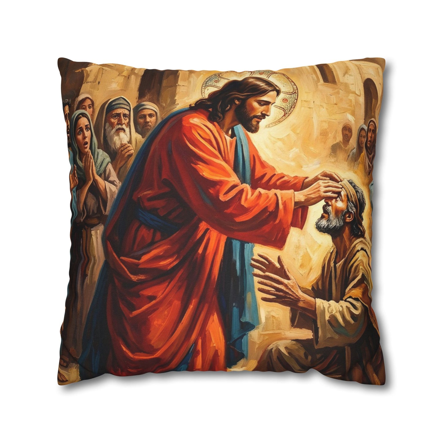 “He Opened My Eyes - Jesus Heals the Blind Man” - Pillowcase
