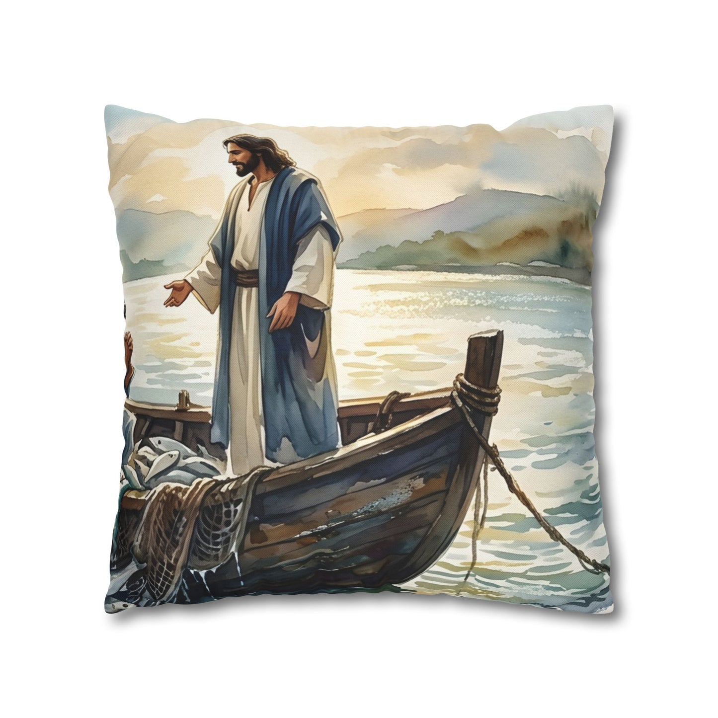 “Cast Your Nets - The Miraculous Catch” - Pillowcase