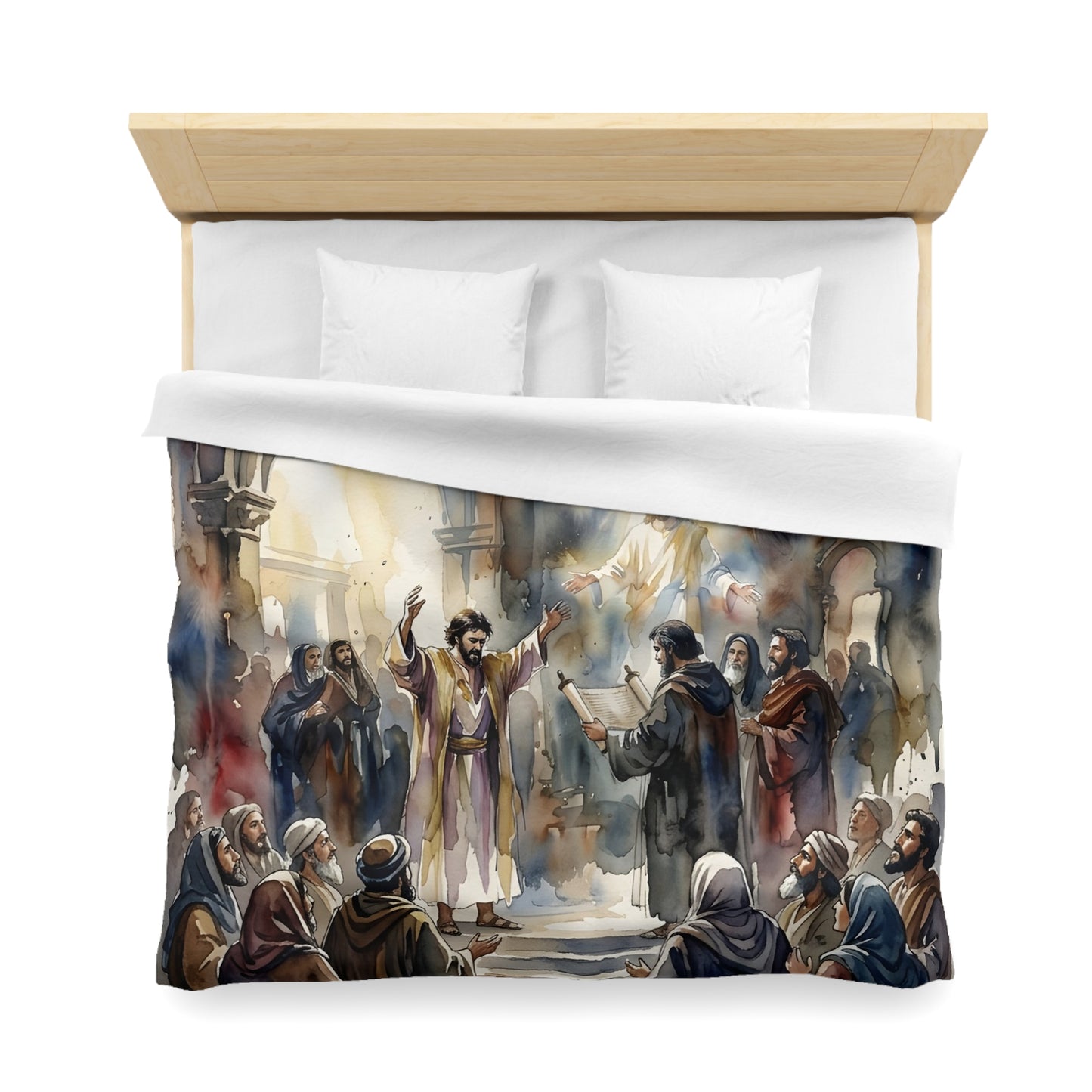 “Hearts Unveiled - Josiah's Repentance” - Duvet Cover