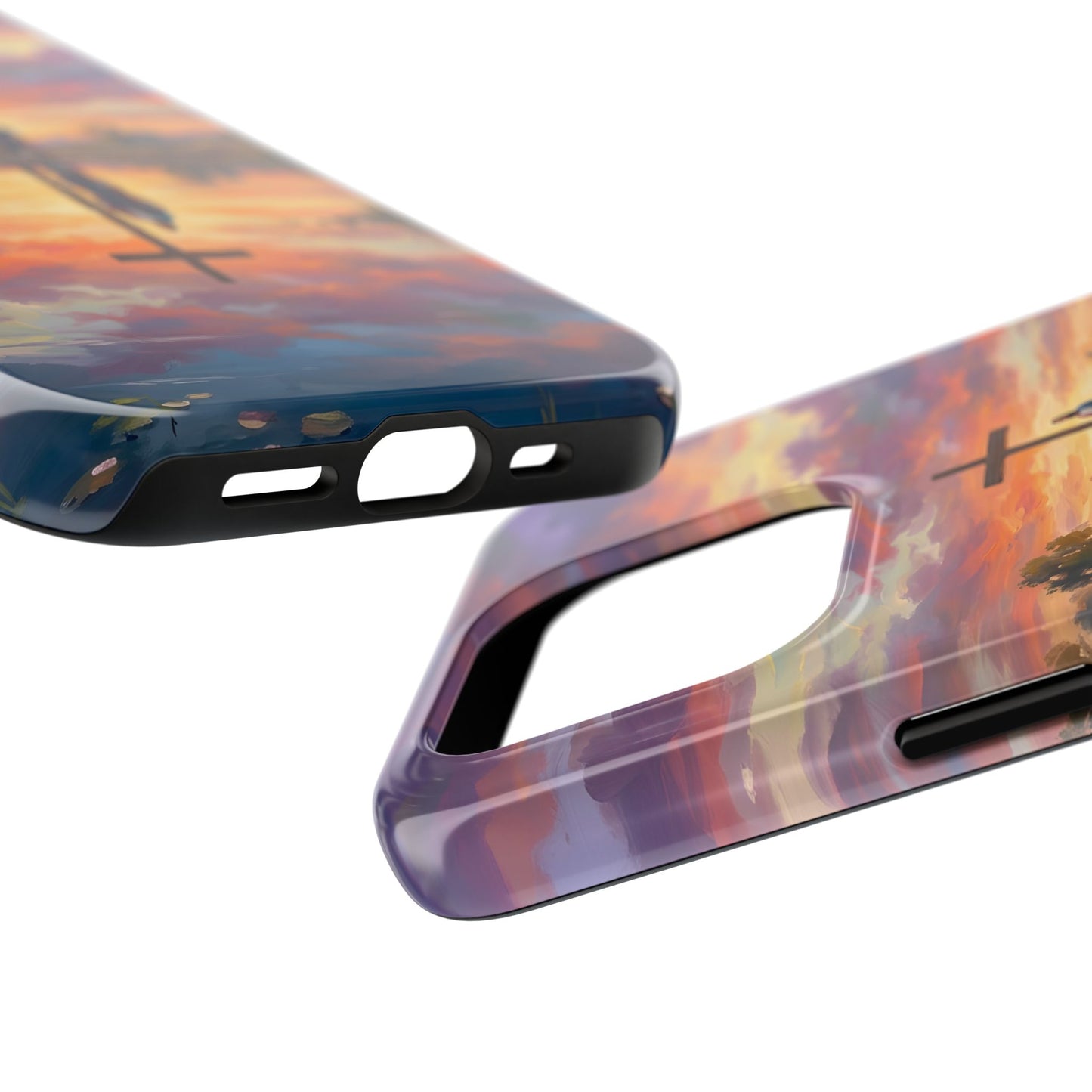 “Living Water - Cross Reflected at Dawn” - Phone Case