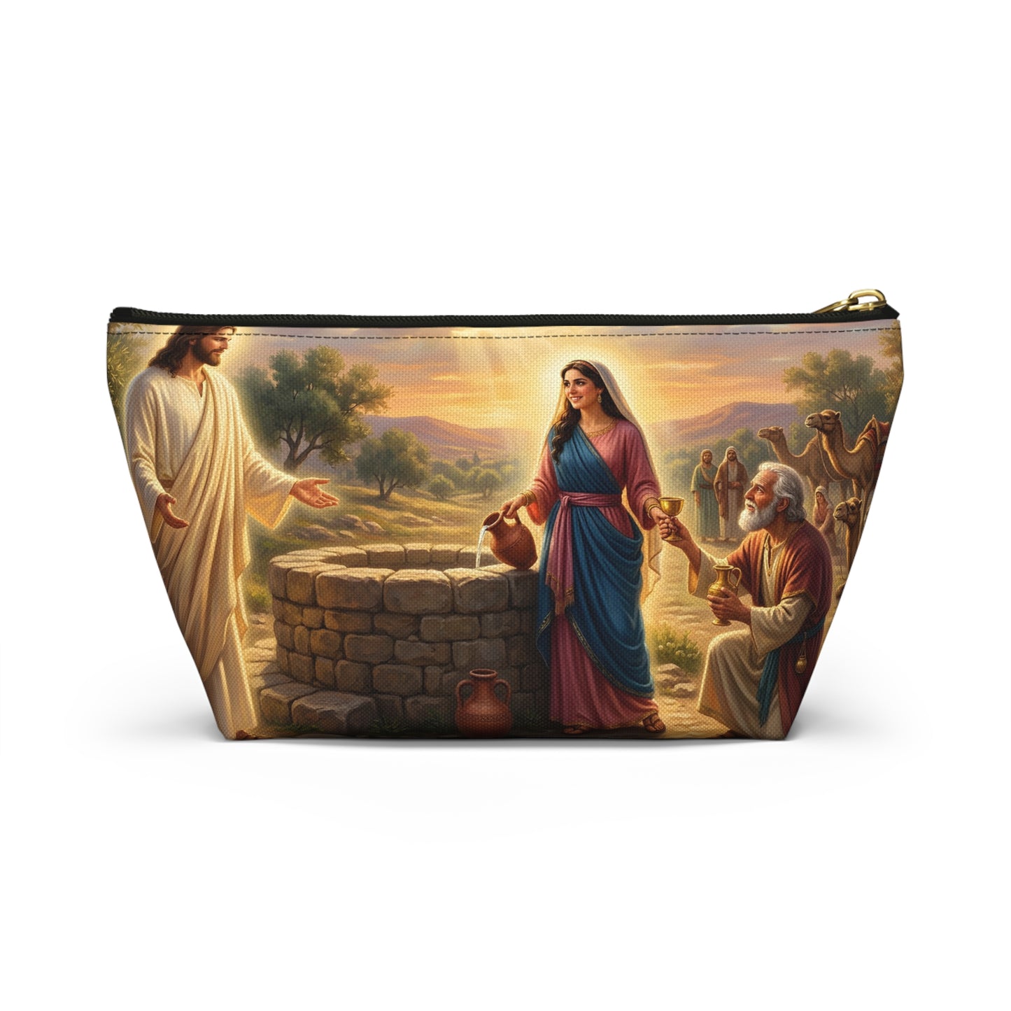 “Providence Unveiled - Rebekah at the Well” - Accessory Pouch