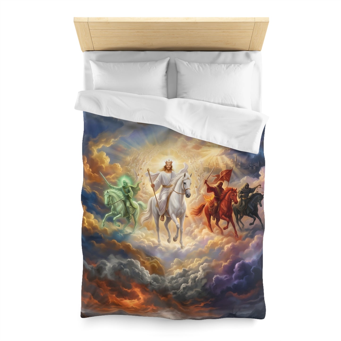“Behold, A Pale Horse - The Four Horsemen” - Duvet Cover