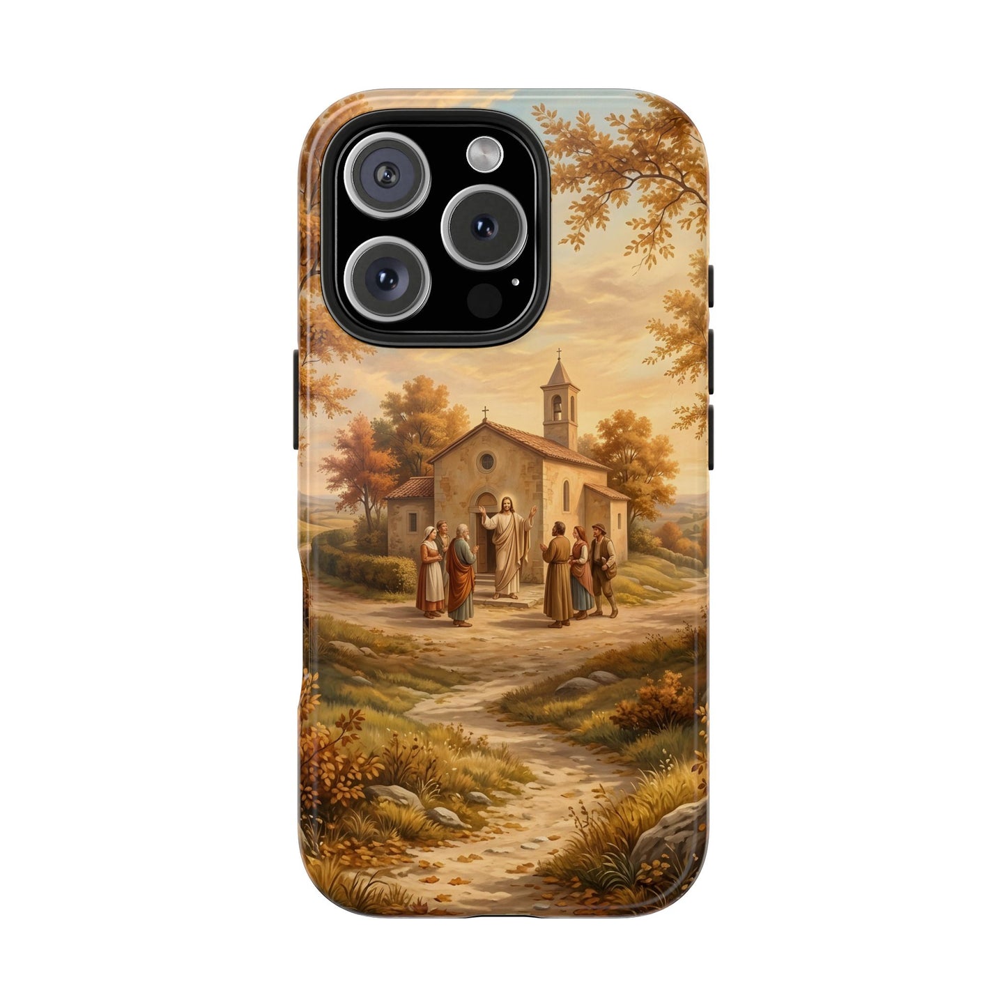 “Sanctuary in Serenity - Autumn's Golden Embrace” - Phone Case