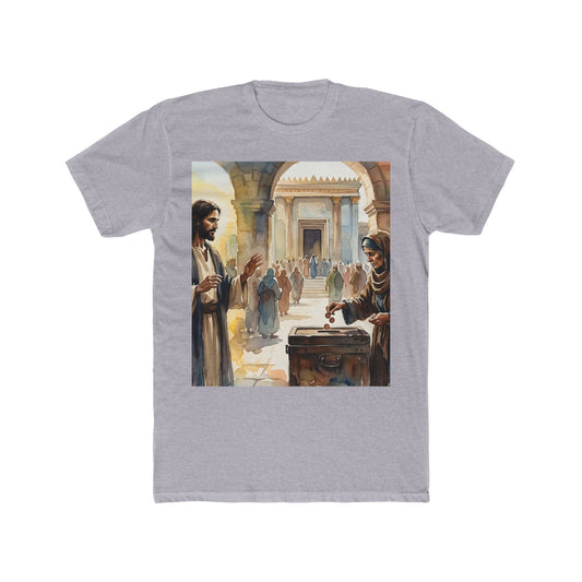 “Her Offering - The Widow's Mite at the Temple” - T-Shirt