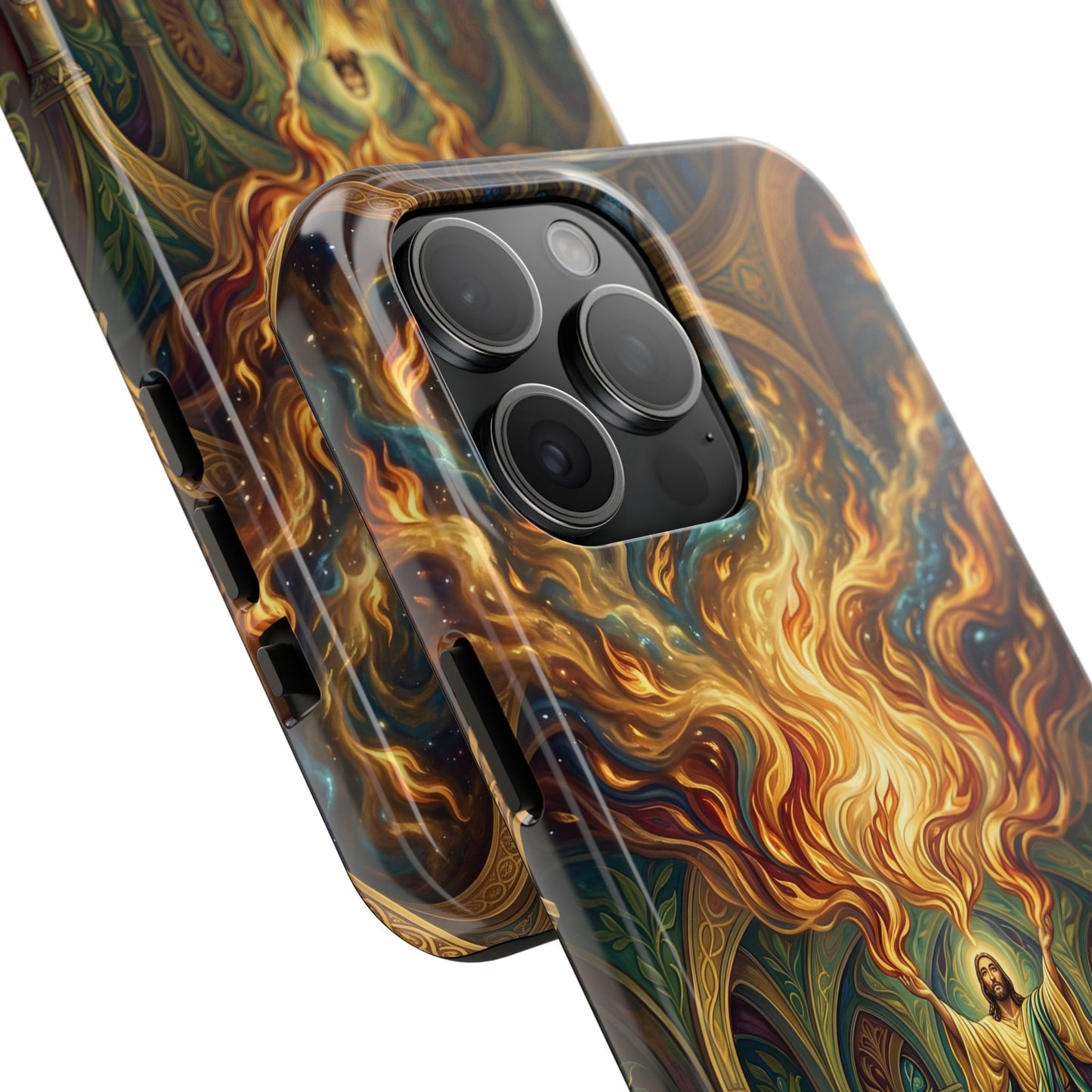 “Spirit Poured Out - Pentecost Flames Descending” - Phone Case