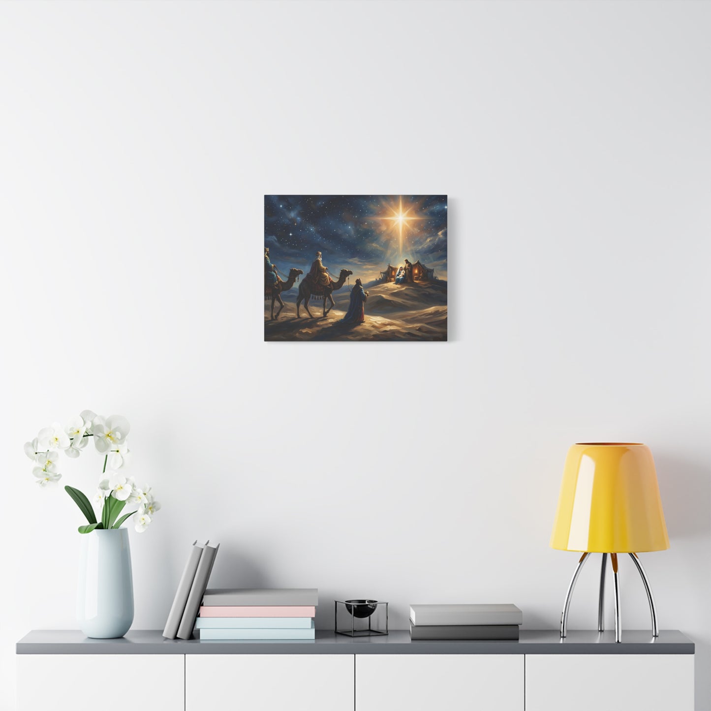 “Journey to the King - Wise Men Seek the Christ Child” - Canvas Art