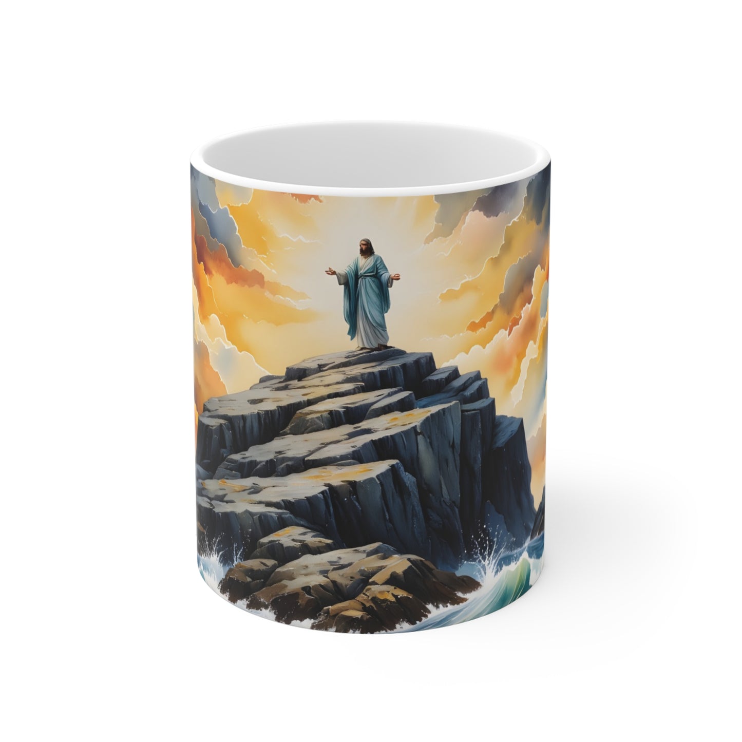 “My Refuge and Strength - Rock in the Storm” - Coffee Mug