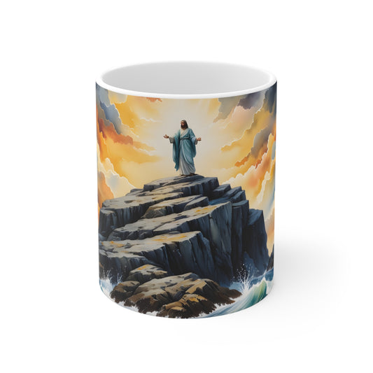 “My Refuge and Strength - Rock in the Storm” - Coffee Mug