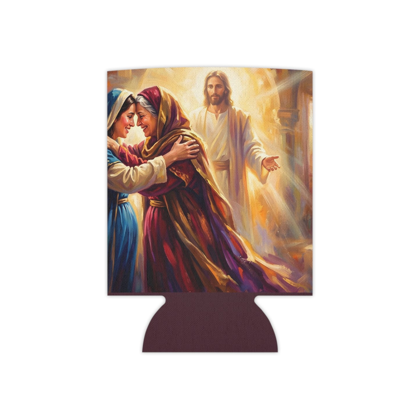 “Divine Embrace - Mary and Elizabeth's Joyful Meeting” - Can Cooler