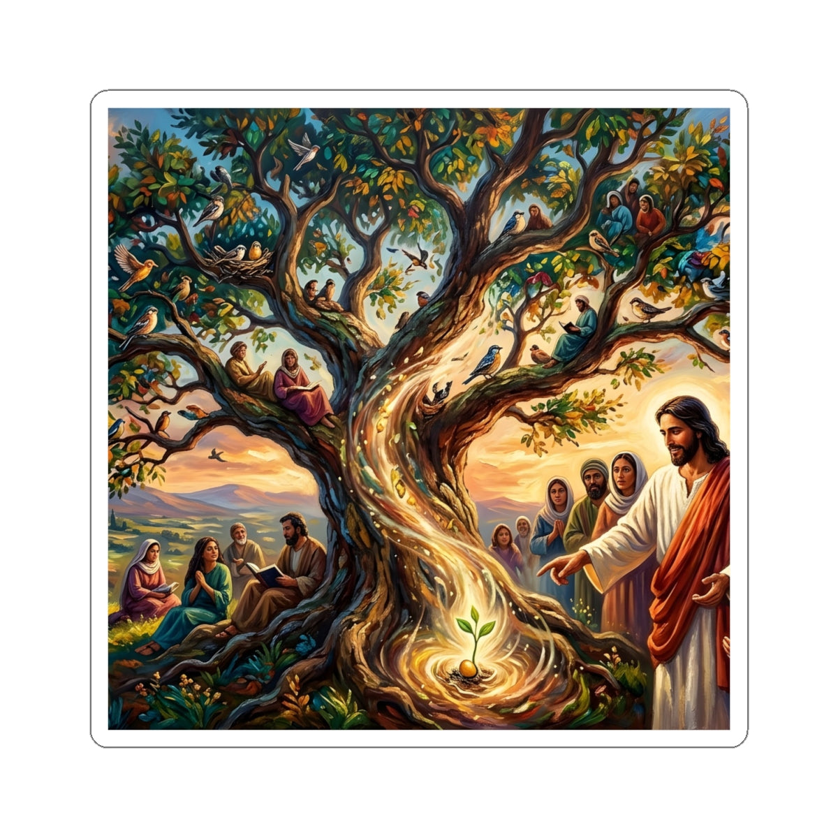 “Mighty Tree - The Kingdom Grows from a Mustard Seed” - Sticker