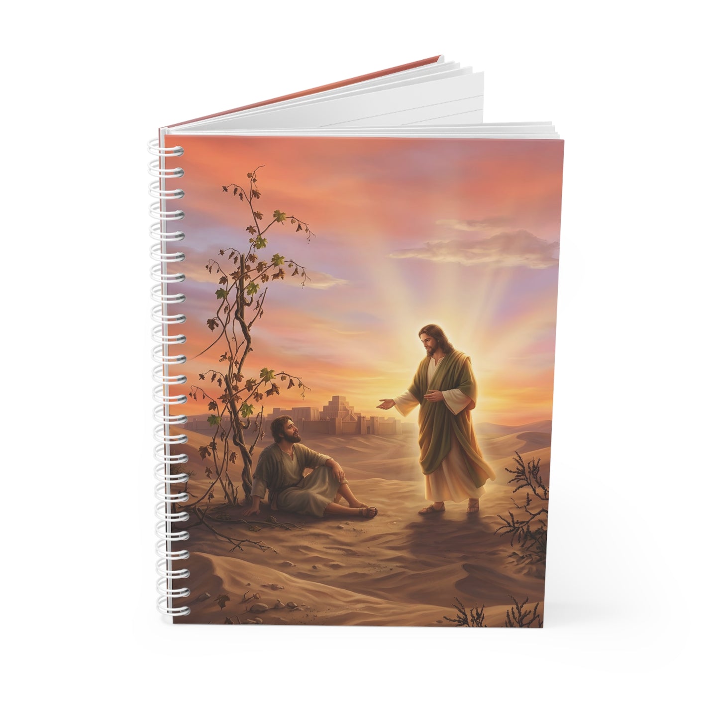 “Withered Vine - Jonah's Lesson in Mercy” - Spiral Notebook