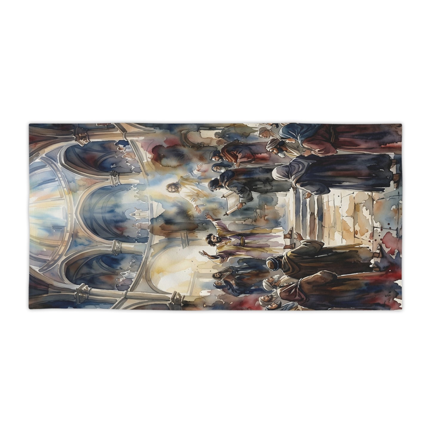 “Hearts Unveiled - Josiah's Repentance” - Beach Towel