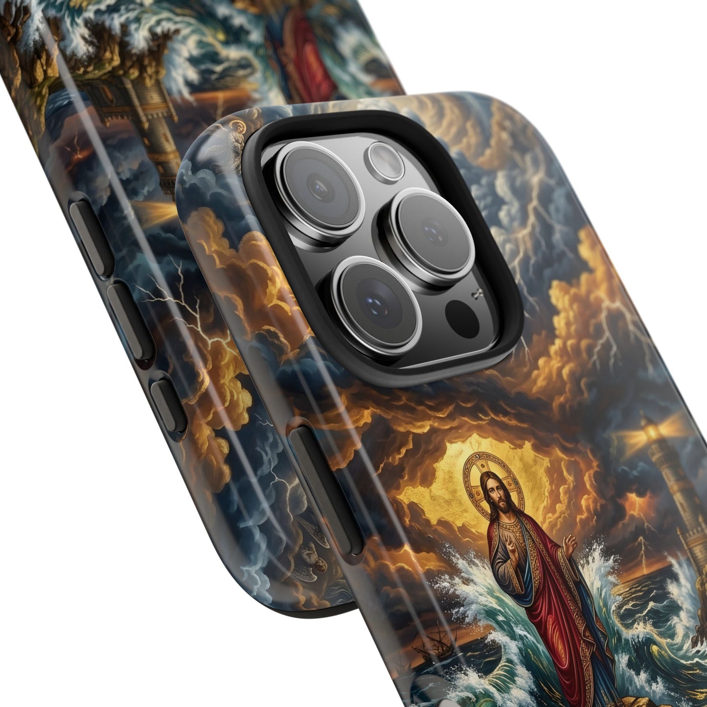 “Steadfast Hope - Lighthouse in the Storm” - Phone Case