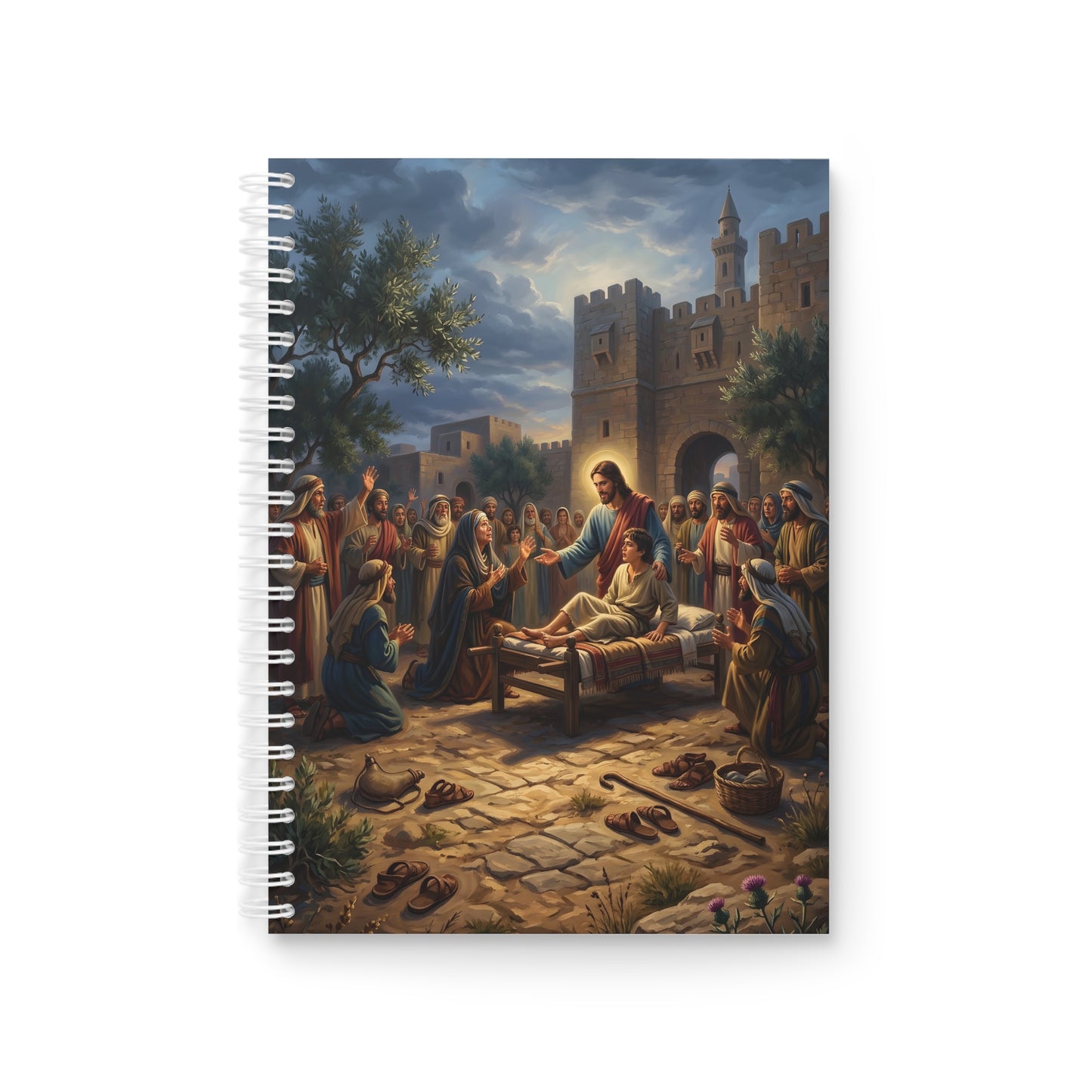 “Arise, Young Man - Resurrection at Nain” - Spiral Notebook
