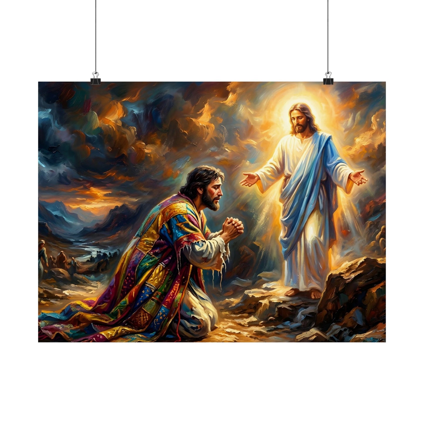 “Coat of Many Colors - Joseph's Enduring Faith” - Poster